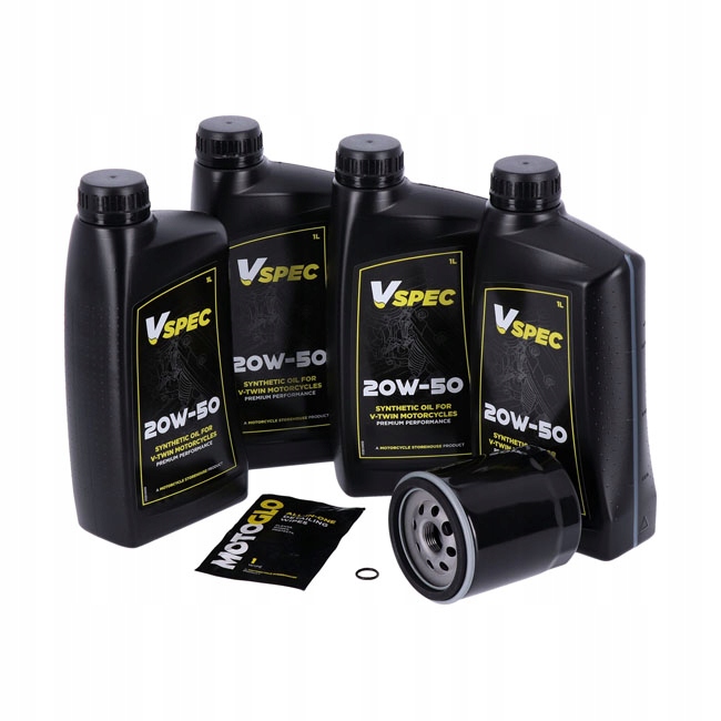 Sada na výmenu motorového oleja Synt 20W50 4L Harley 99-16 Touring
