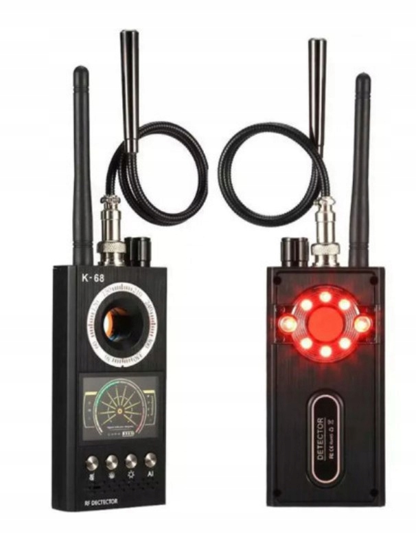 Detektor Odposlechů Kamer Gps lokátorů Gsm Lte WiFi Detektor K68
