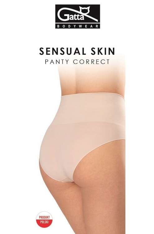 

Figi Gatta Sensual Skin korygujące bezszwowe beż-M