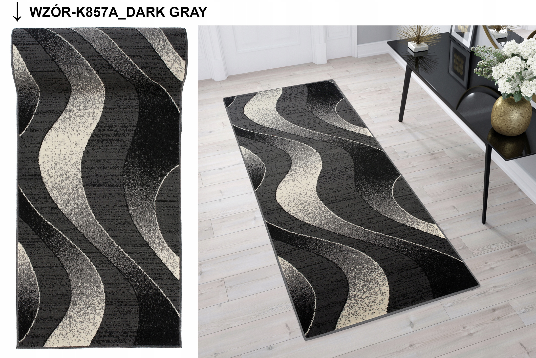 CHODNIK KOLOROWY BCF 70cm Z OBSZYCIEM NA WYMIAR Długość 10 cm