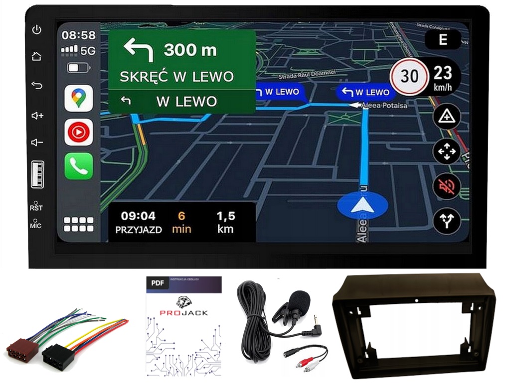 Autorádio Peugeot Boxer 2006-24 Android-auto Carplay Usb Bluetooth