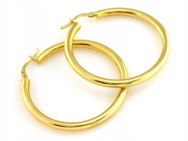 Zlaté Náušnice 585 kruh 14k zlato 14kt