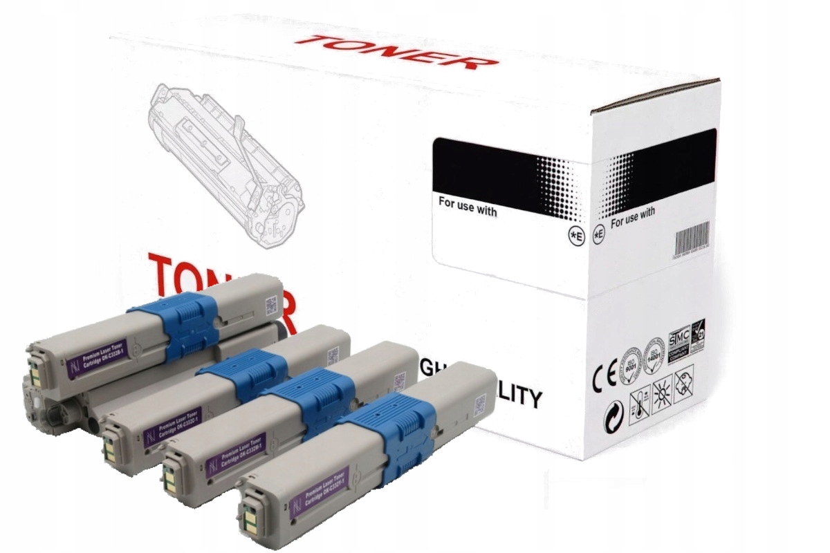 

4 X Toner do Oki C332dn MC363dn Wydajność XL