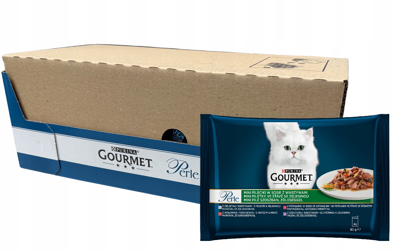 Mokra karma dla kota Gourmet Perle z Warzywami w Sosie 48x85g 4.08kg