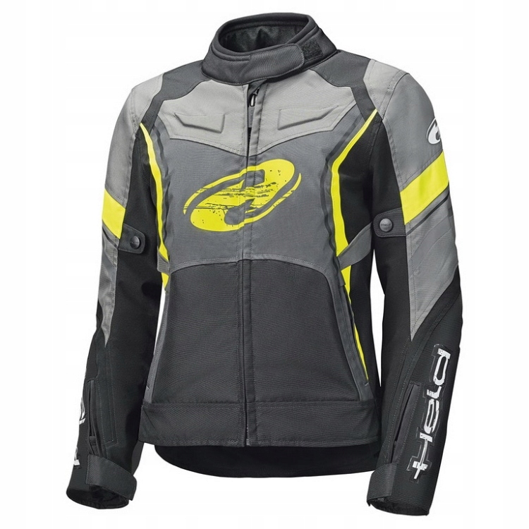 Held Baxley Top cestovná textilná bunda šedá/čierna/fluo-žltá veľ.M