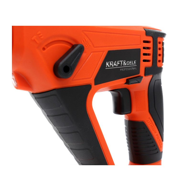 MŁOTOWIERTARKA LED AKUMULATOROWA MŁOT UDAROWY WIERTARKA SDS+ WIERTŁO MOCNA Marka Kraft&Dele