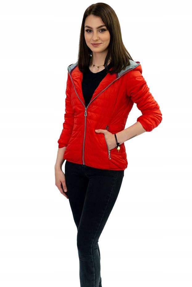 Bunda S Kapucí DL011 Oranžová L (40)