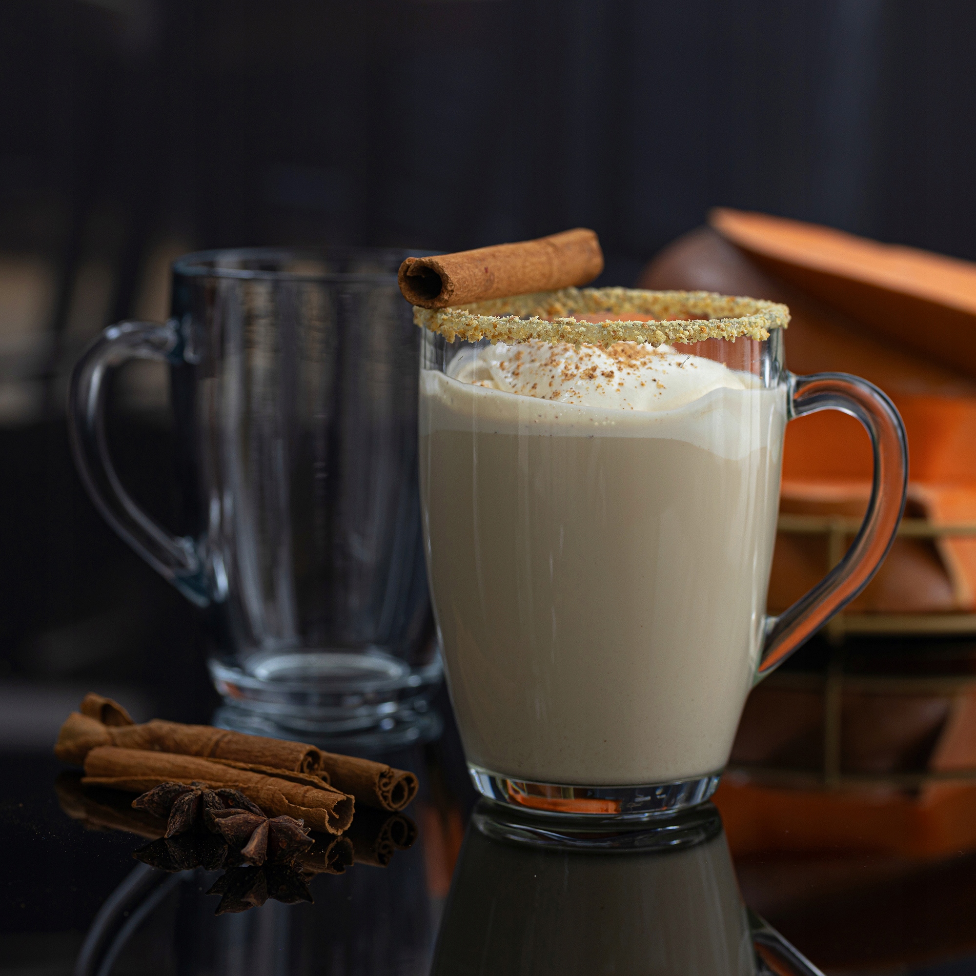 SZKLANKI Z UCHEM Kubki Szklane ZESTAW 4x395 ml Latte Kawa Herbata Mrożona Kod producenta 07-4512-00-04-BRD