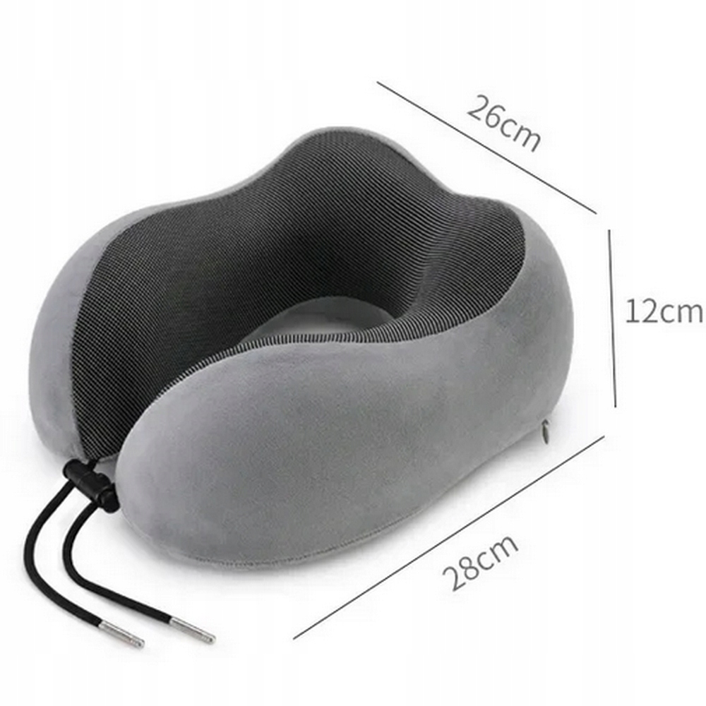 PODUSZKA PODRÓŻNA ROGAL XL NA SZYJĘ DO SAMOLOTU AUTA ZAGŁÓWEK PIANKA MEMORY Szerokość produktu 26 cm
