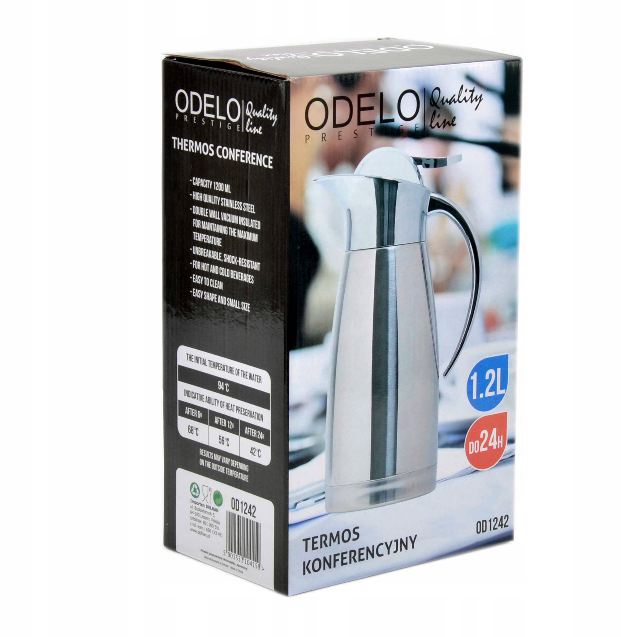 

Termos OD1242 Konferencyjny 1.2 L Inox Odelo
