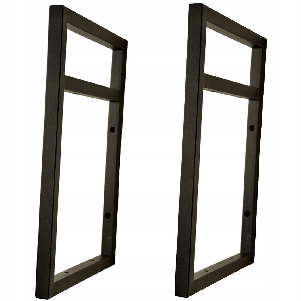 

Ramka wisząca do półki 2 szt czarna metalowa loft