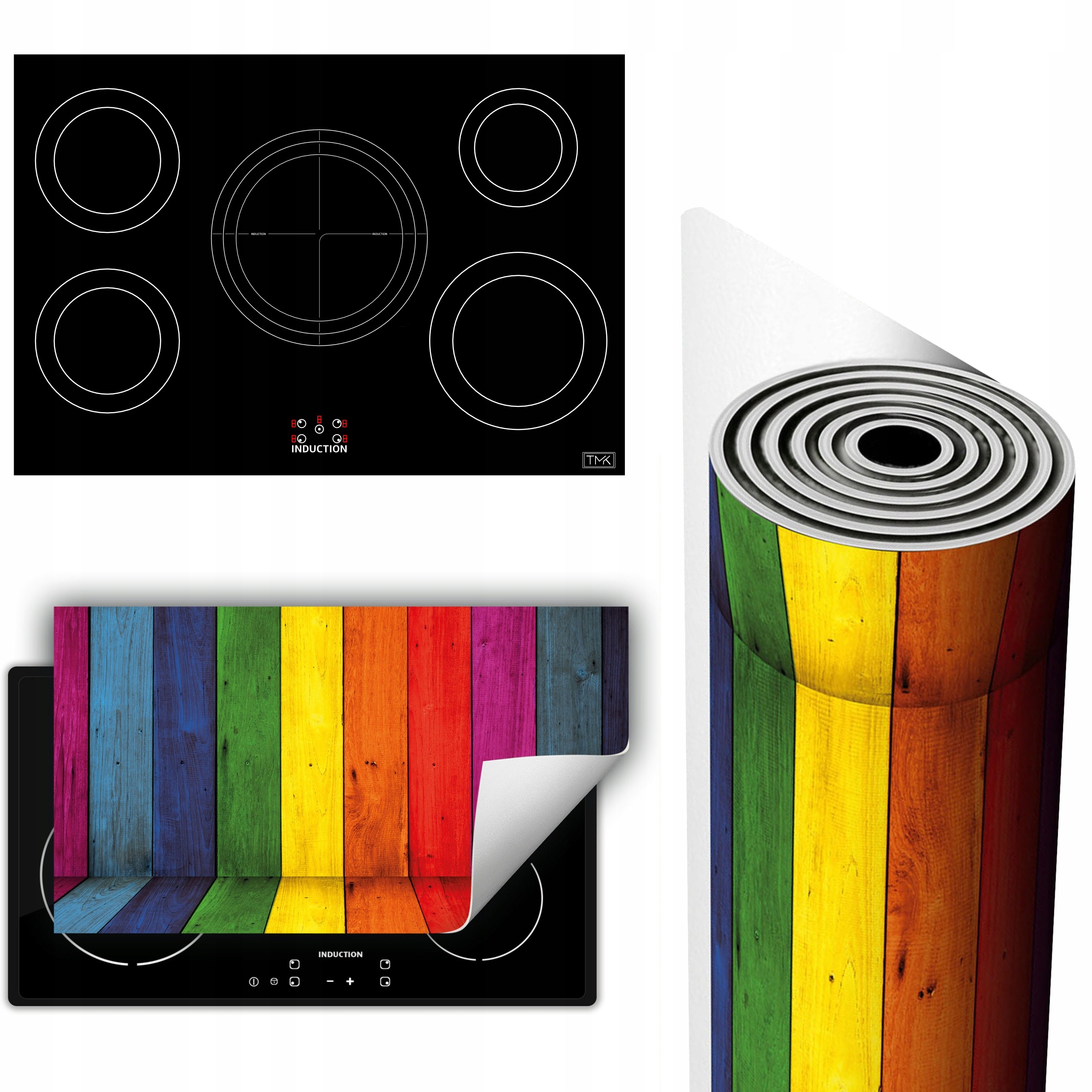 Vinylová Podložka Ochrana Kuchyňské Desky 90x52 barevná