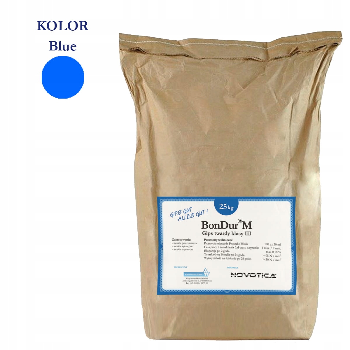 Gips BonDur M blue 25kg klasa III
