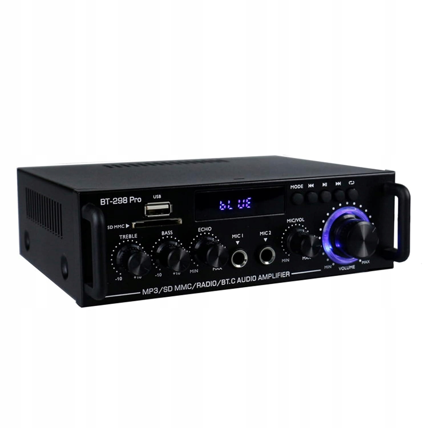 50W Zesilovač Pro Reproduktory Bluetooth Rádio Fm Dálkové Ovládání BT-298PRO Hifi