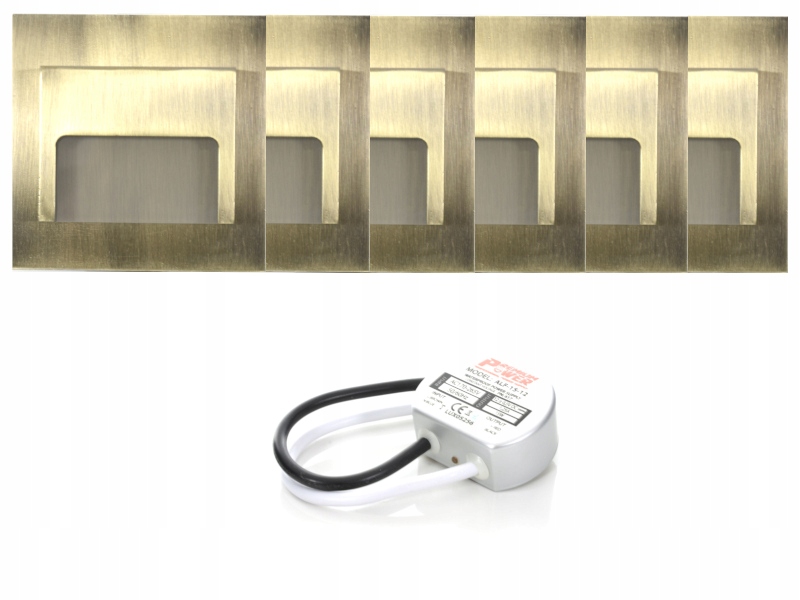 Sada osvětlení schodů Halogen 6x napájecí adaptér