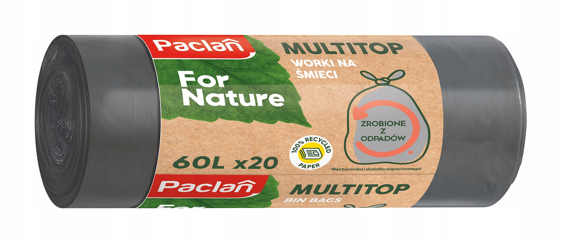 

Worki Na Śmieci Multitop 20szt 60L Paclan Eco