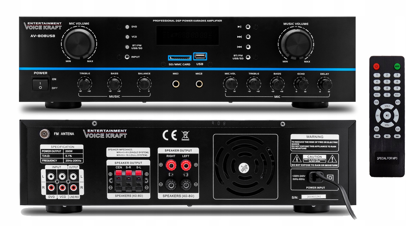 KOLUMNY ESTRADOWE 1000W WZMACNIACZ BLUETOOTH USB ZESTAW Model Q1201