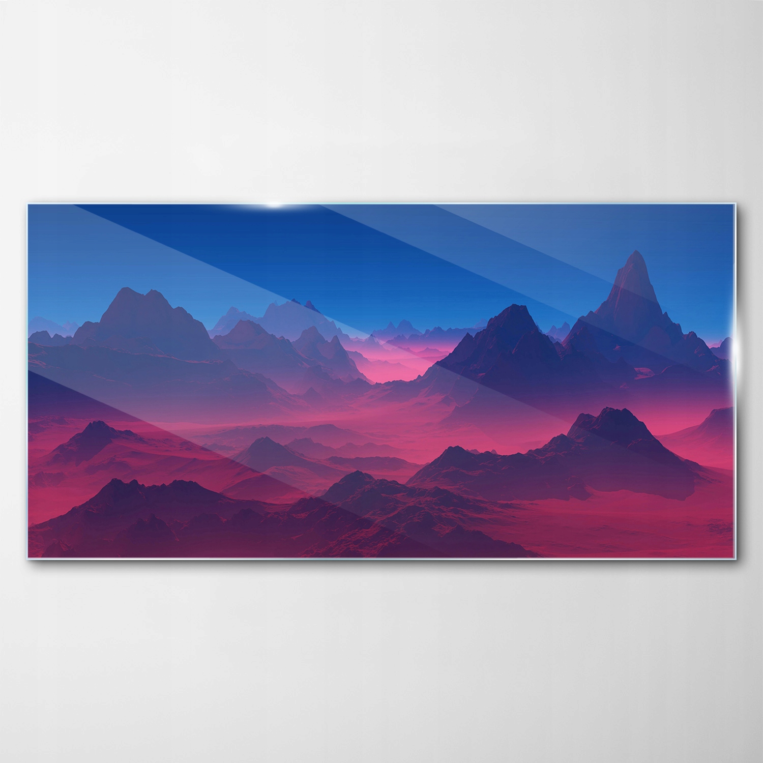 

Hartowany Obraz Szklany Góry Wschód Słońca 140x70