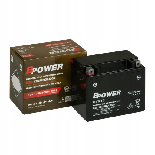 Акумулятор BPOWER GEL GTX12 (YTX12-BS) 10AH 185A