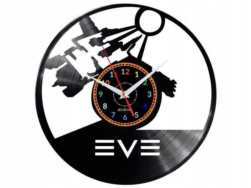 Eve Video Game Dekorativní Nástěnné Hodiny Moderní Vinylová Deska