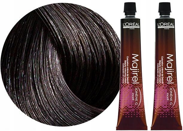 Loreal Majirel Barva Barva 4.0 Tmavě Hnědá 2X50ML