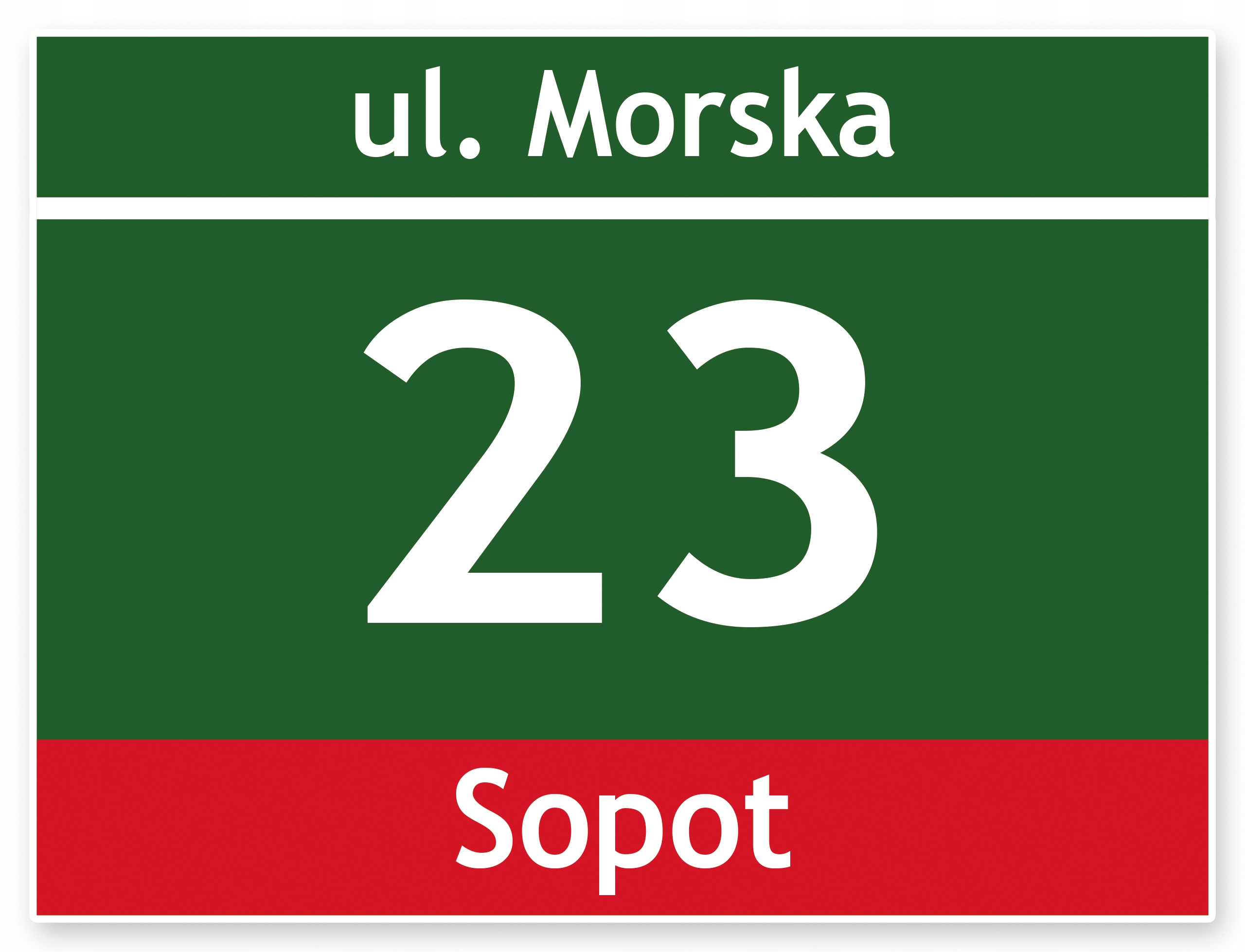 TABLICZKA ADRESOWA z numerem domu tablica 40x30 cm