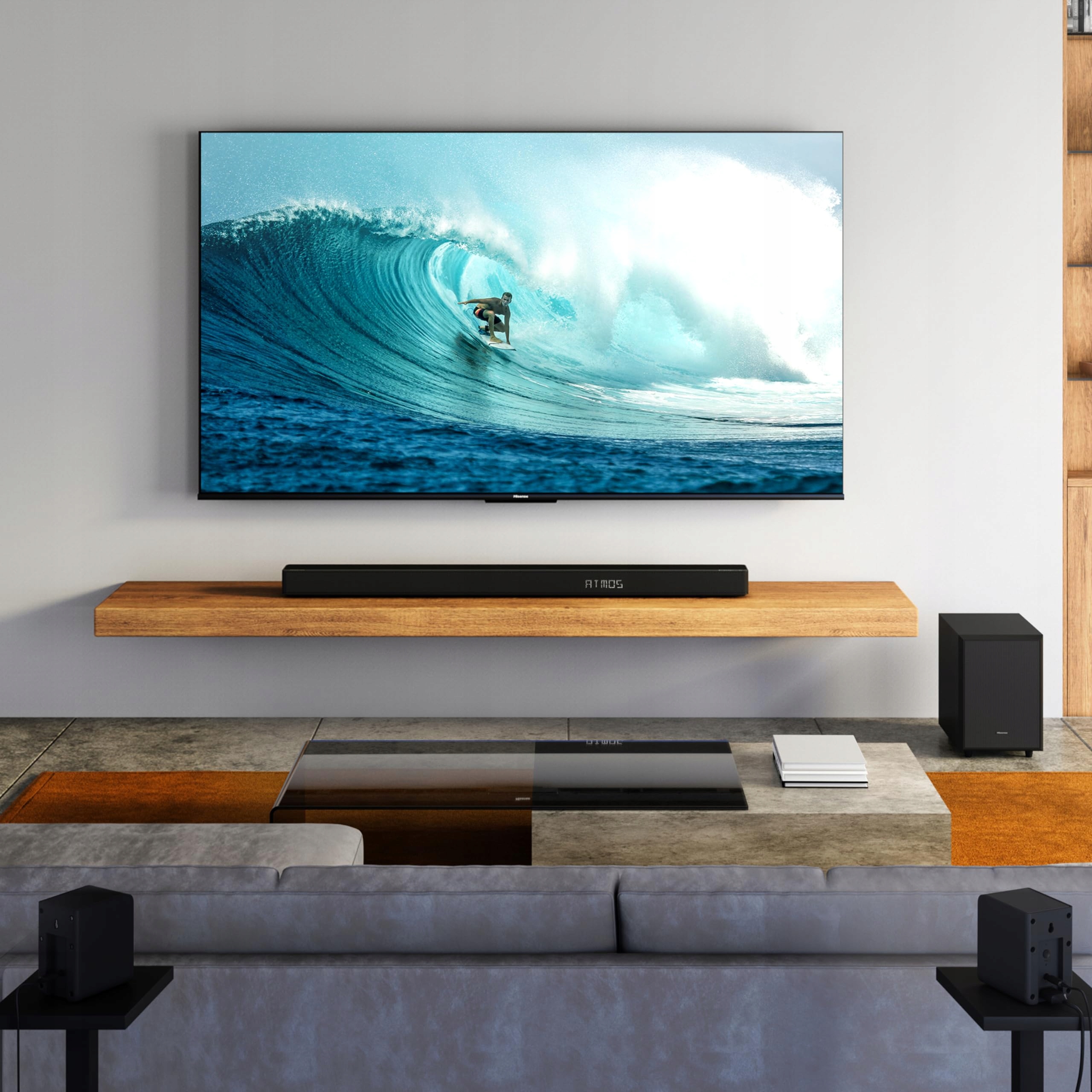 HISENSE AX5125H Soundbar 5.1.2 Dolby Atmos Subwoofer Bluetooth HDMI USB — miniatura 5