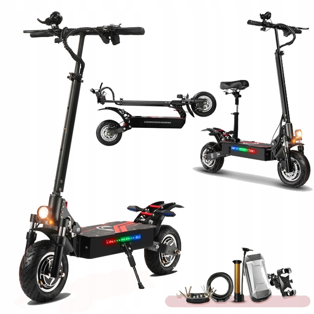 Pojazdy Elektryczne Boyueda Q7 Pro Dla Dorosłych 3200W 70KM/H 52V 19Ah 10"