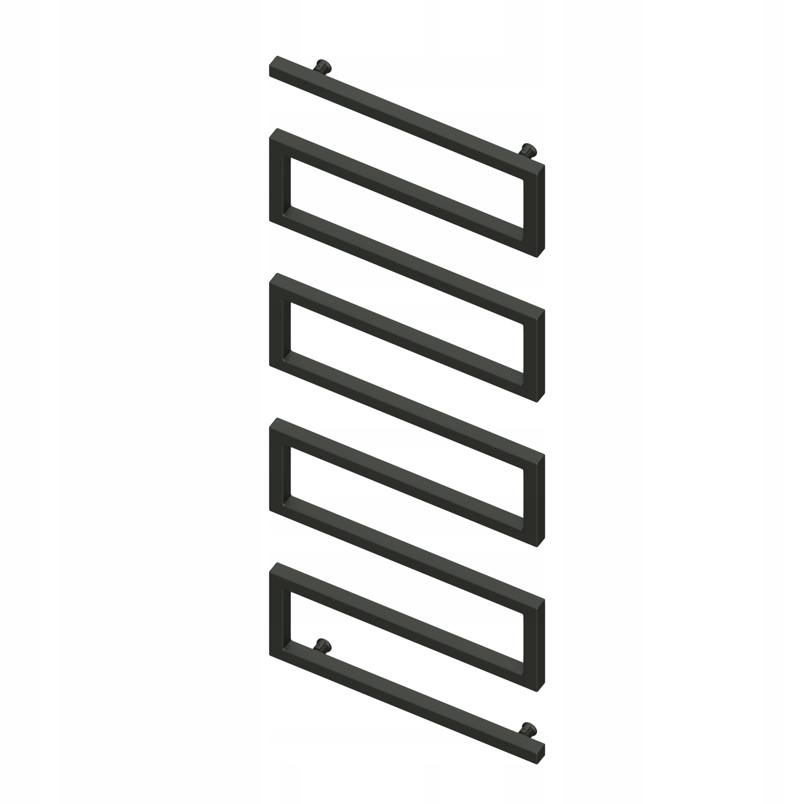 Dekorativní Radiátor Fydek H1118 L550 Černý