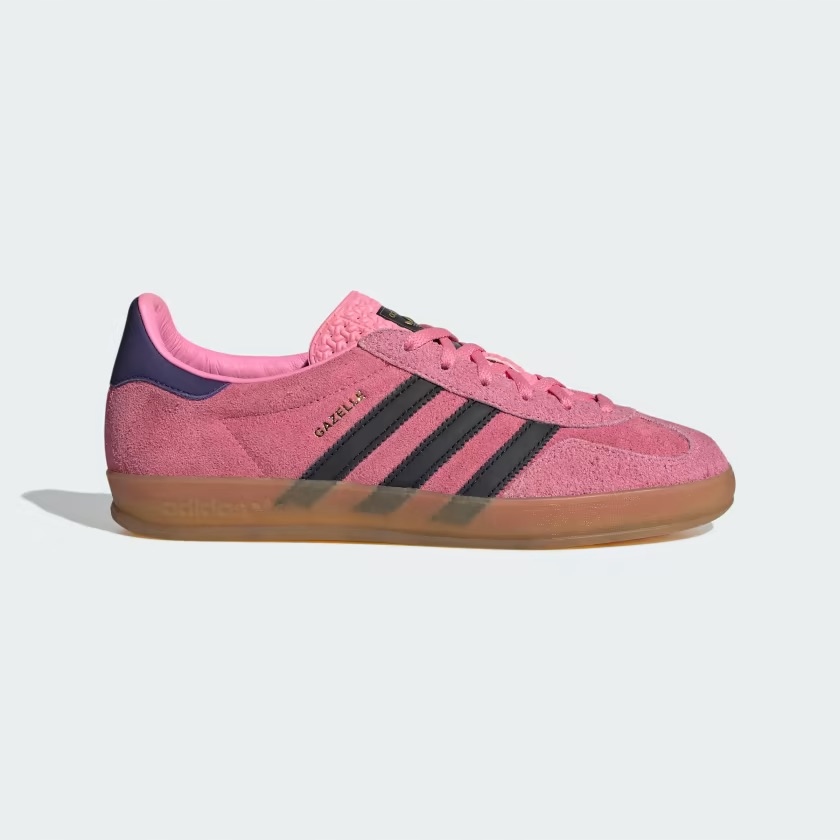 Unisexové boty Adidas Gazelle IE7002 růžové indoor semišové tenisky 38 2/3