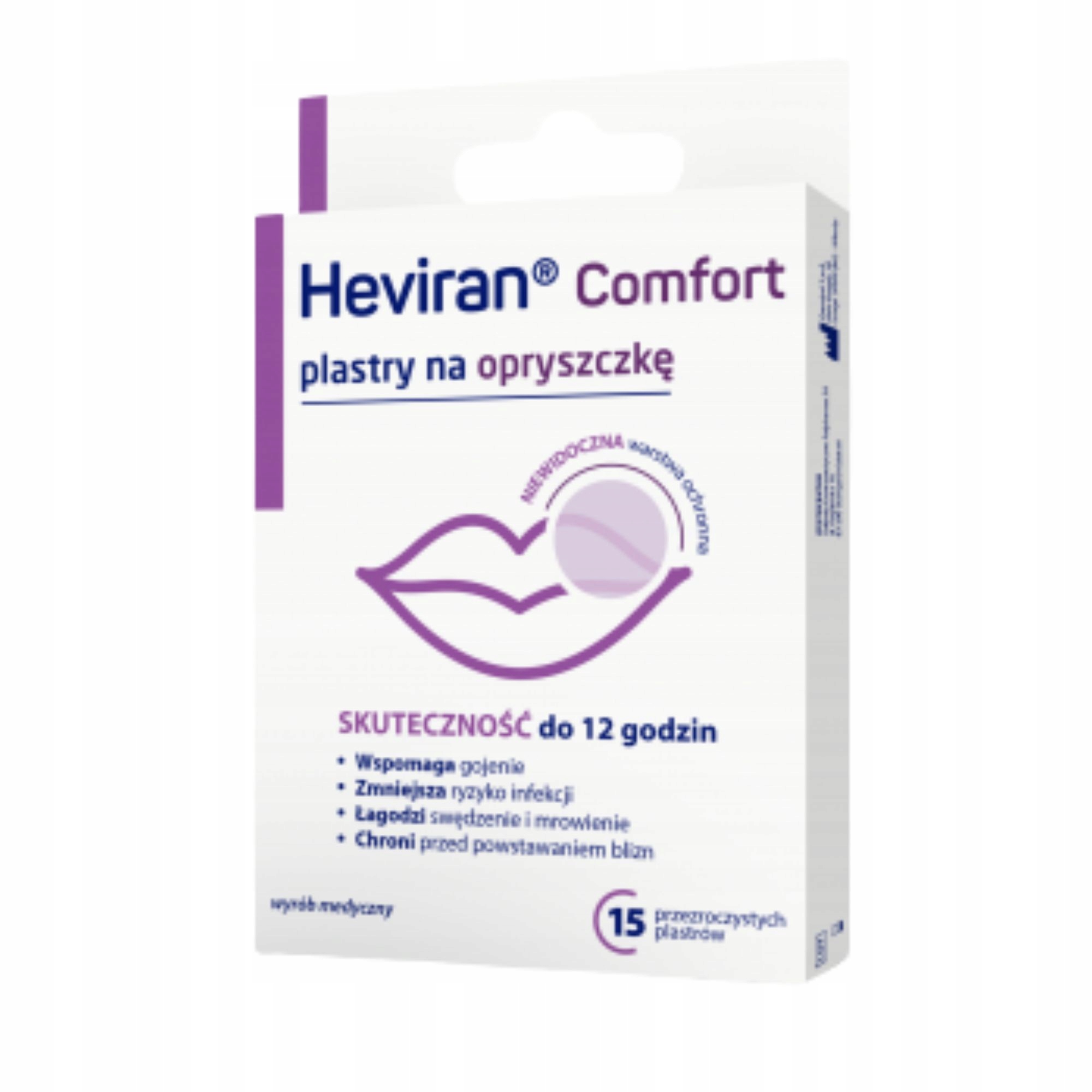 

Heviran Comfort plastry na opryszczkę 15 szt.