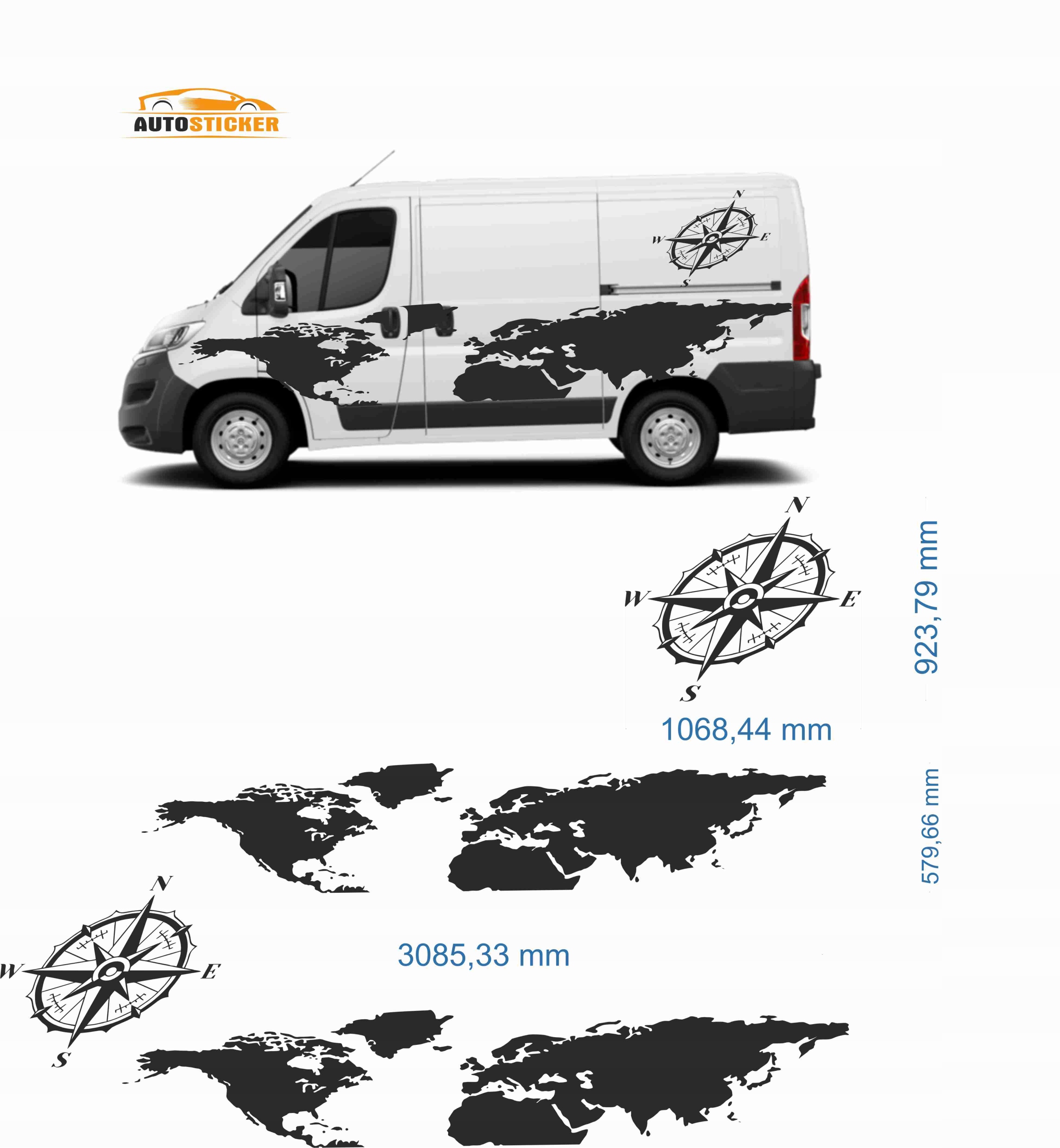 naklejka naklejki bus Citroen Jumper