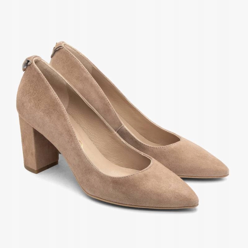 Ryłko E7201 4RG béžové lodičky na podpatku vel.39 Madelyn Kochland