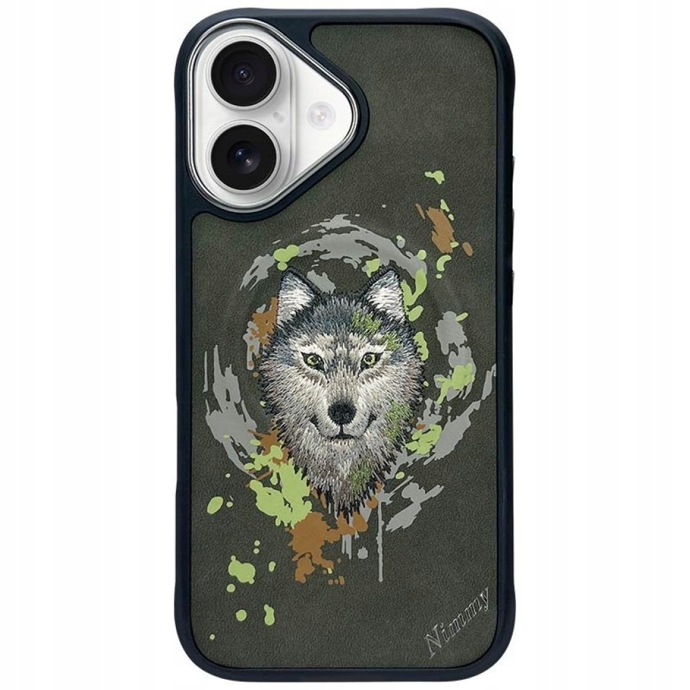 Etui Nimmy Wilk MagSafe do iPhone 16 ciemnoszary