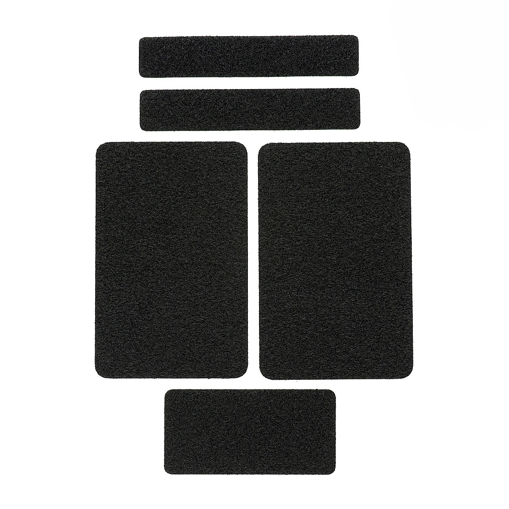 M-Tac Zestaw czystych rzepów 5 szt. black panele velcro, miękkie, czarne