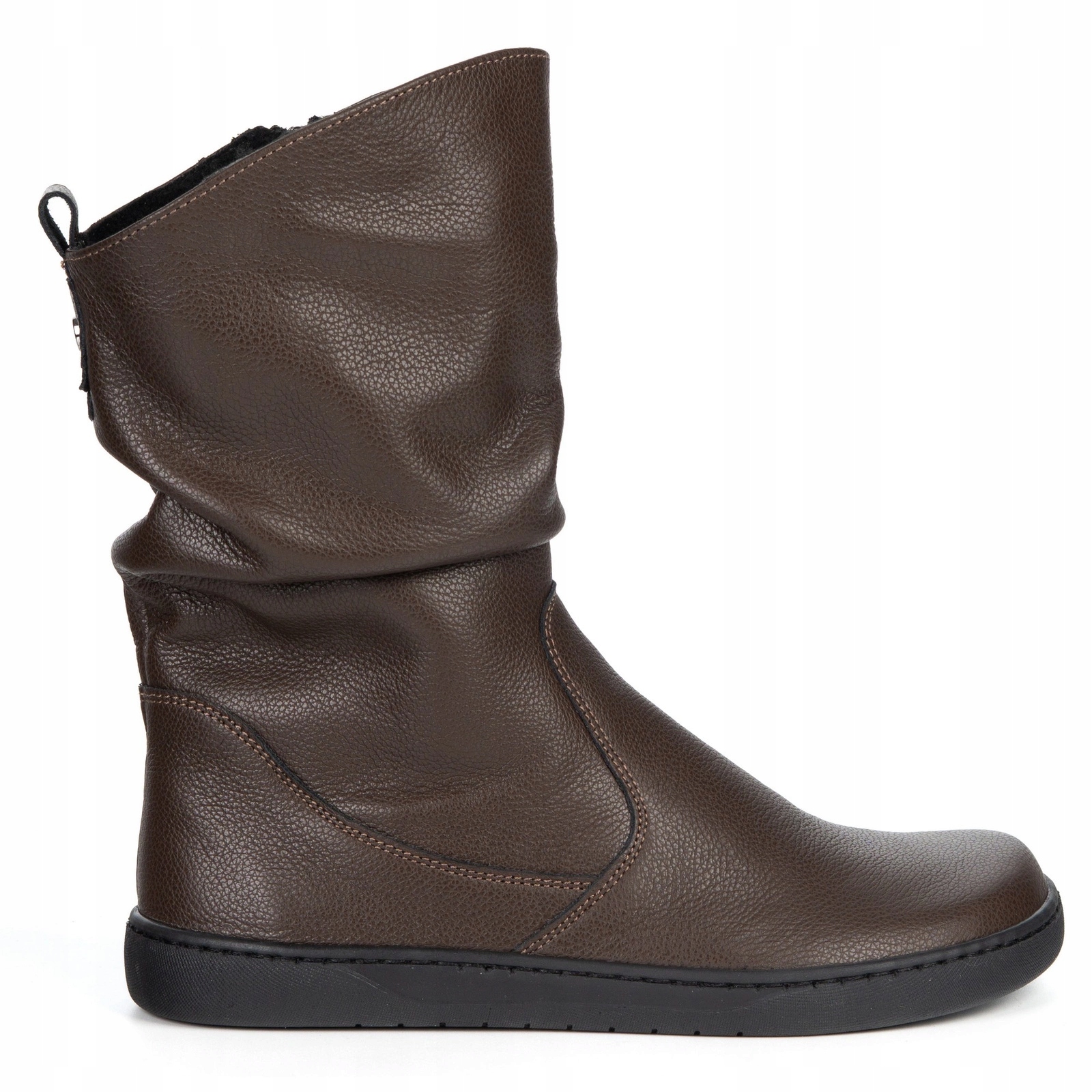 Dámské kotníkové boty barefoot boty Freja polské hnědé lícové 42