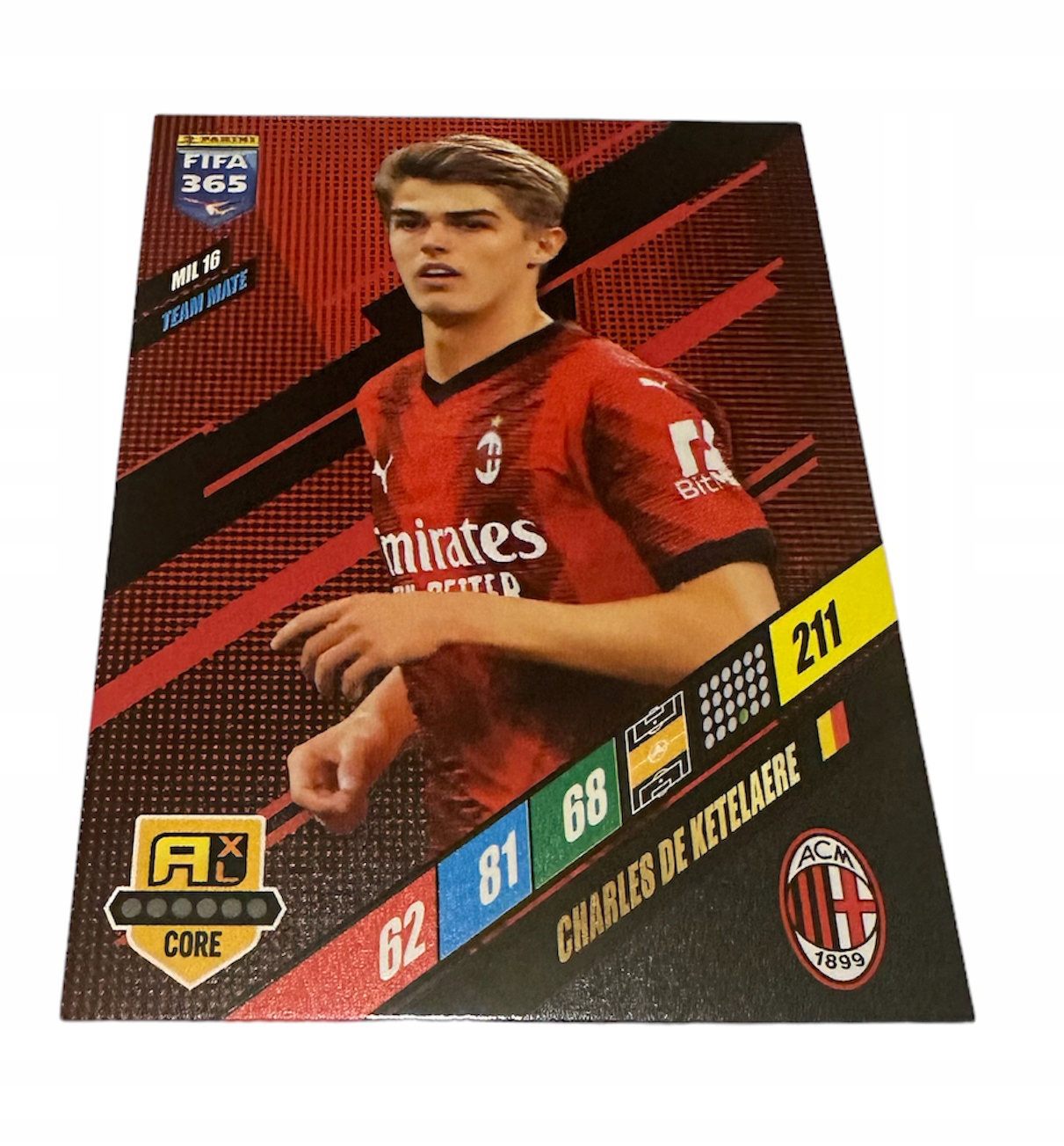 Fifa 365 2024 Adrenalyn Ac Milan MIL 16 De Ketelaere