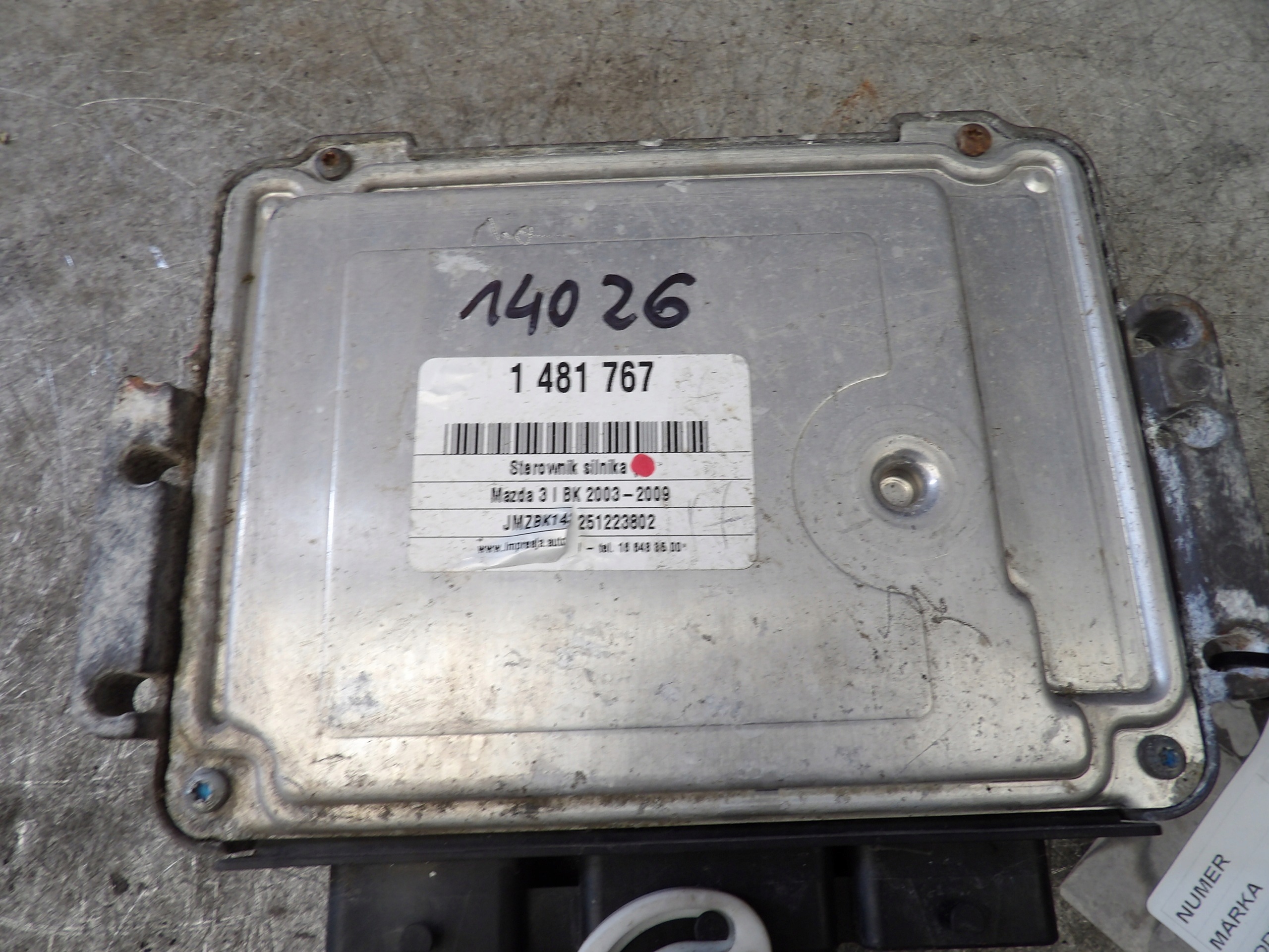 Mazda 3 computer Centralina