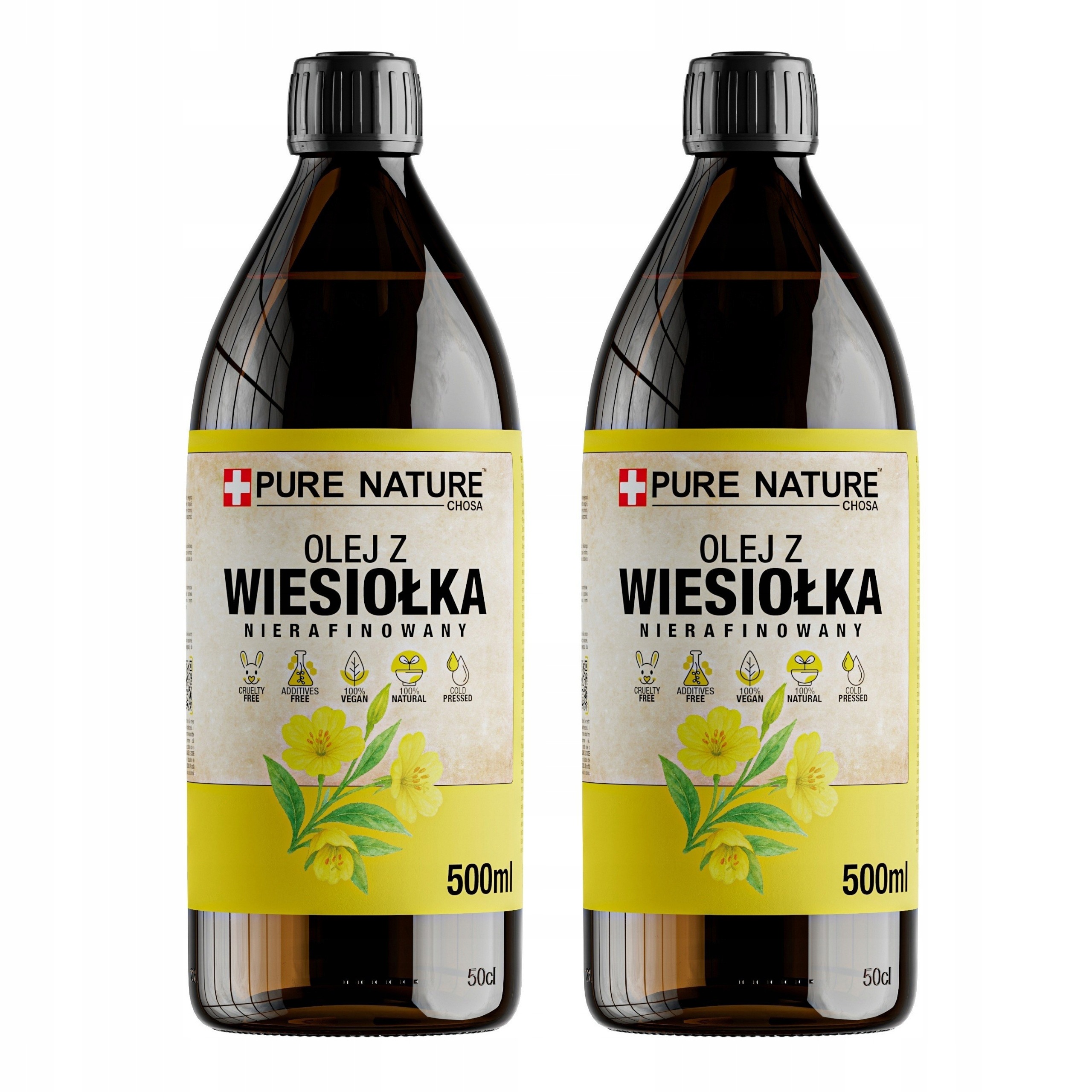 Olej Z Wiesiołka Tłoczony Na Zimno Nierafinowany Naturalny