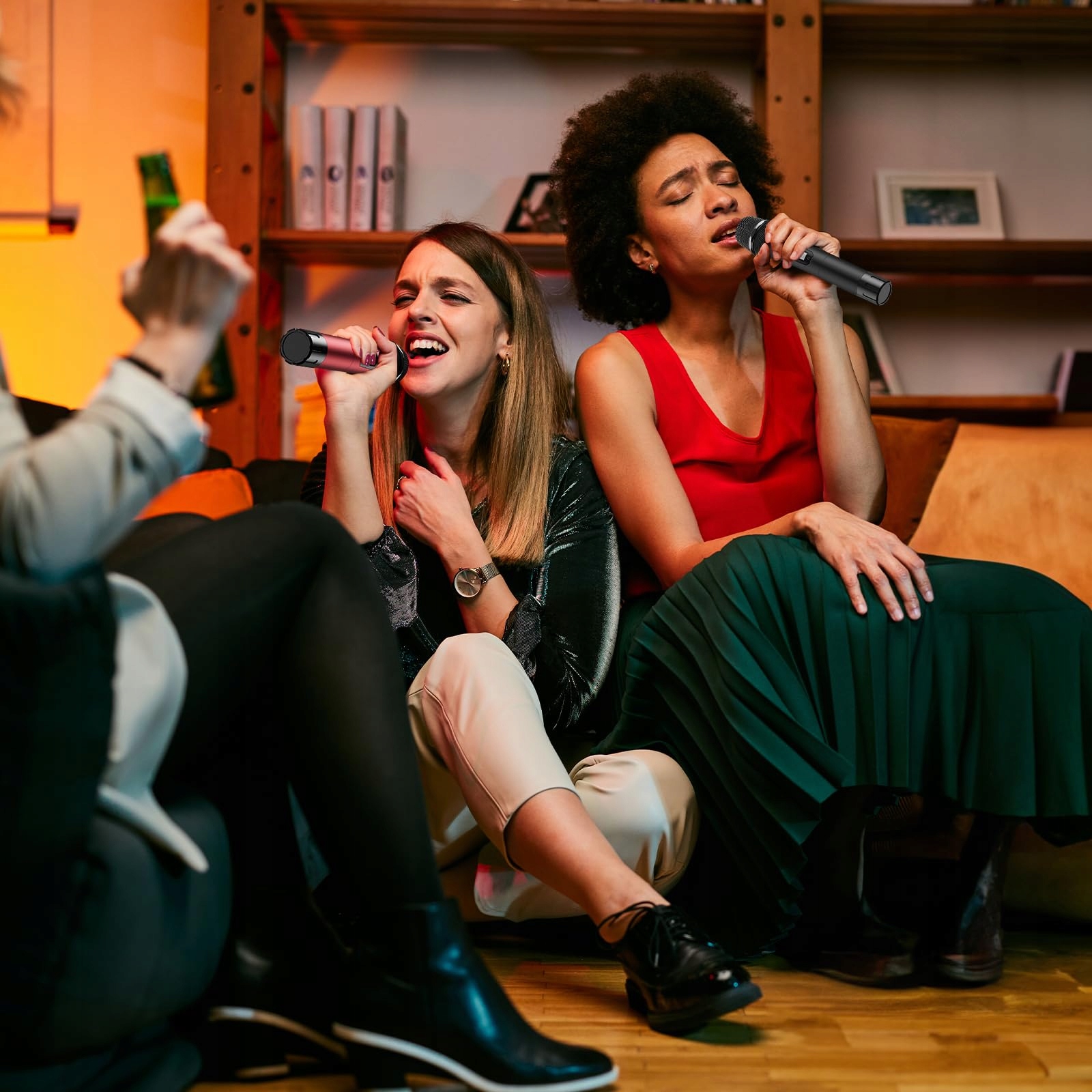 TONOR Mikrofon Bezprzewodowy UHF Zestaw Karaoke DJ Kościół 60m TW820 — miniatura 8