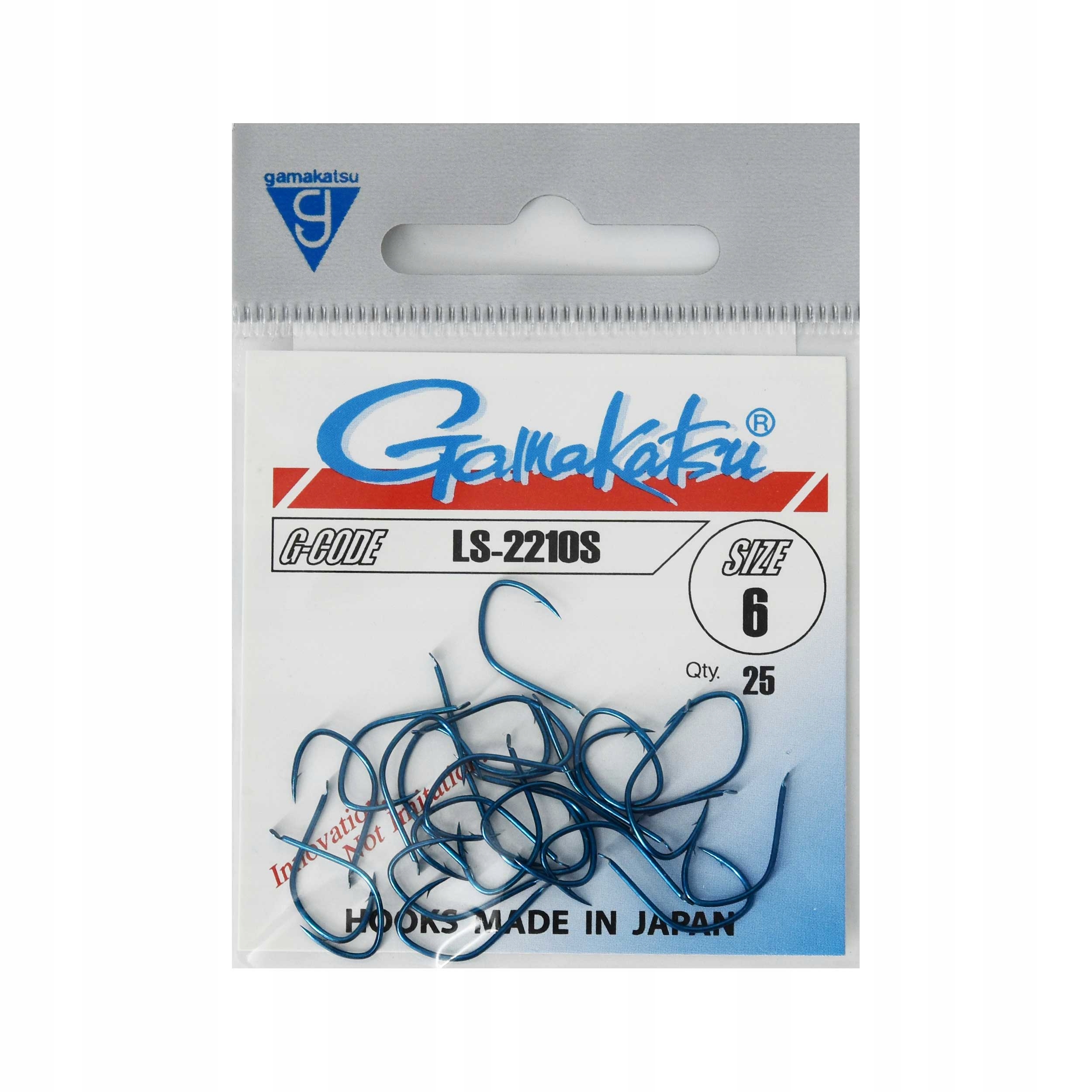 Haki z zadziorem Gamakatsu 2210S #6 25szt. na kastery i białe robaki