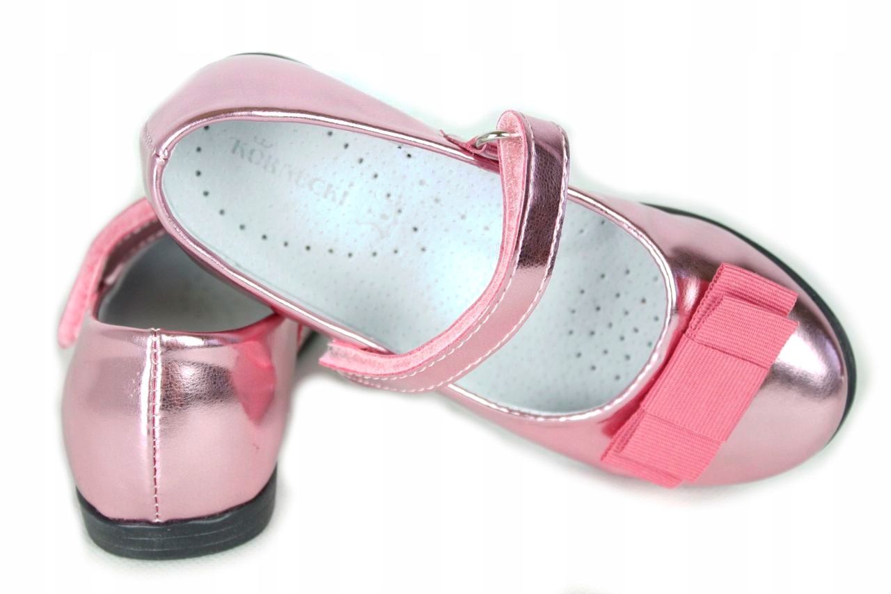 

Kornecki 4246 Różowe Lakierowane Balerinki r.35