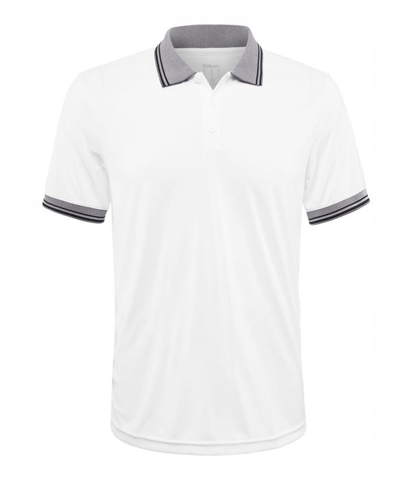 KOSZULKA MĘSKA WILSON TEAM SOLID POLO WHITE S