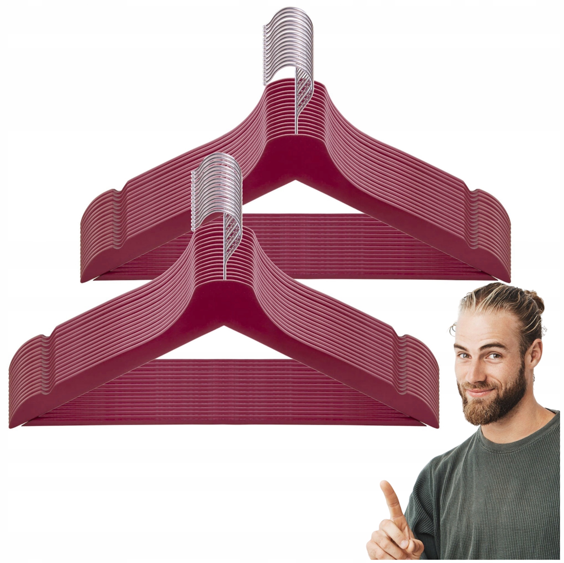 Věšáky Na Oblečení Dřevěné Oblečení Set x30 Skříně Do Předsíně