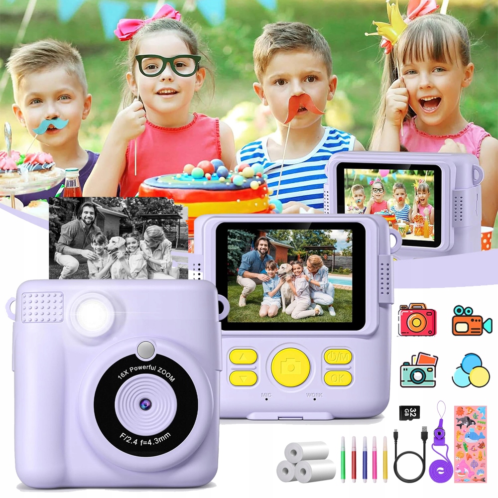 Digitální Fotoaparát Pro Děti, Instantní Fotoaparát, Instantní Fotoaparát
