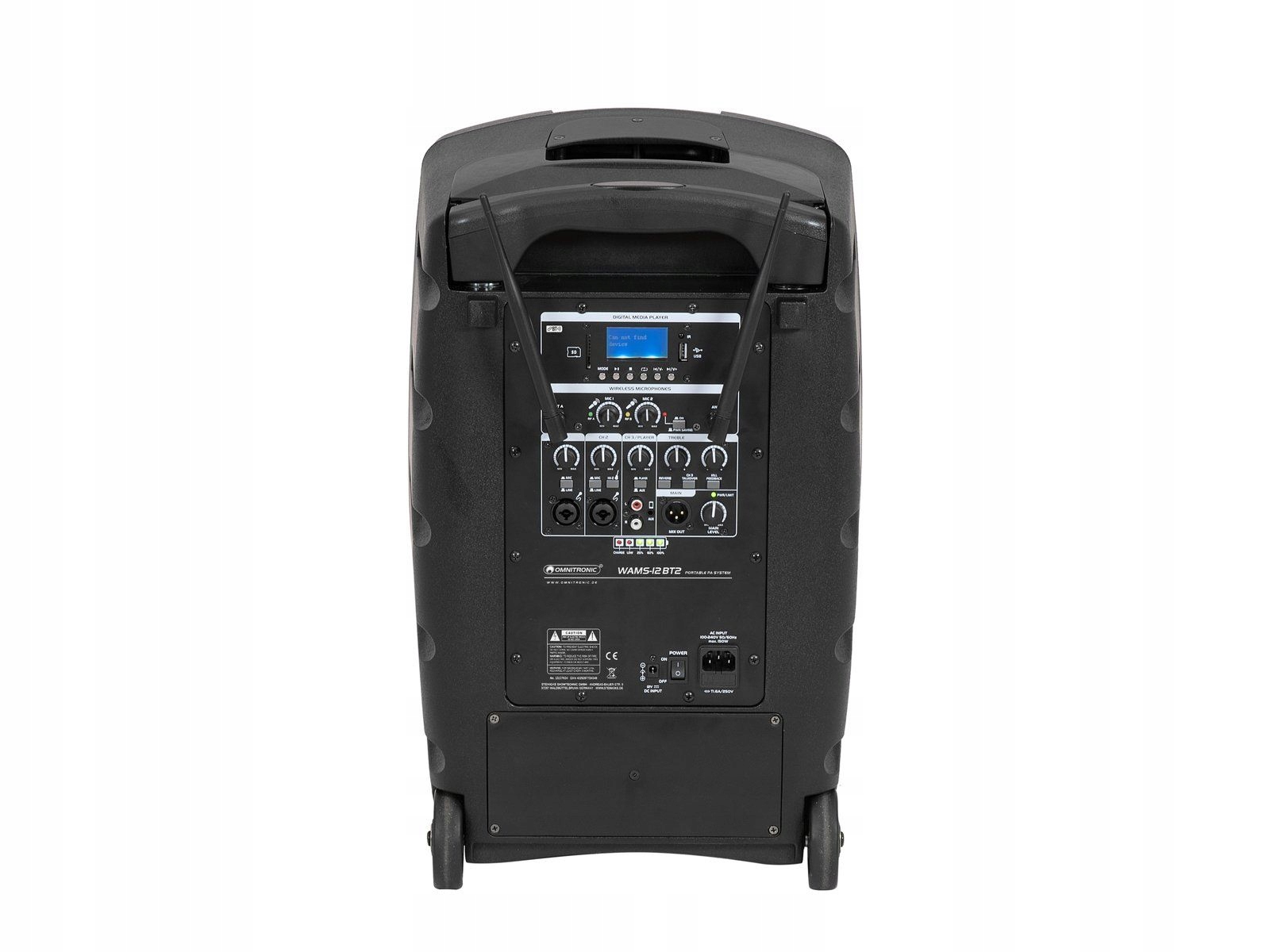 OMNITRONIC WAMS-12BT2 - System PA Bezprzewodowy Kolor czarny