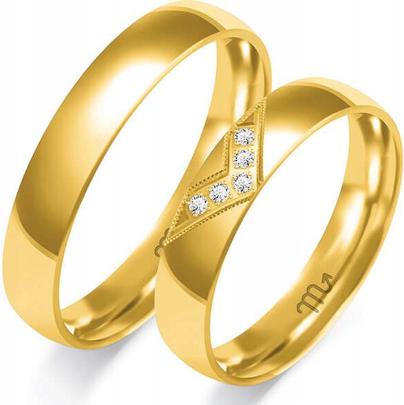 Zlatý snubní prsten s gravírováním svatba 585 r 23 24 25 originál s gravírováním