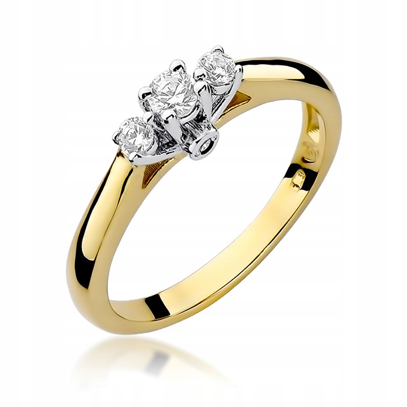 

Złoty pierścionek z brylantami 0,22 Ct 0,585 sklep