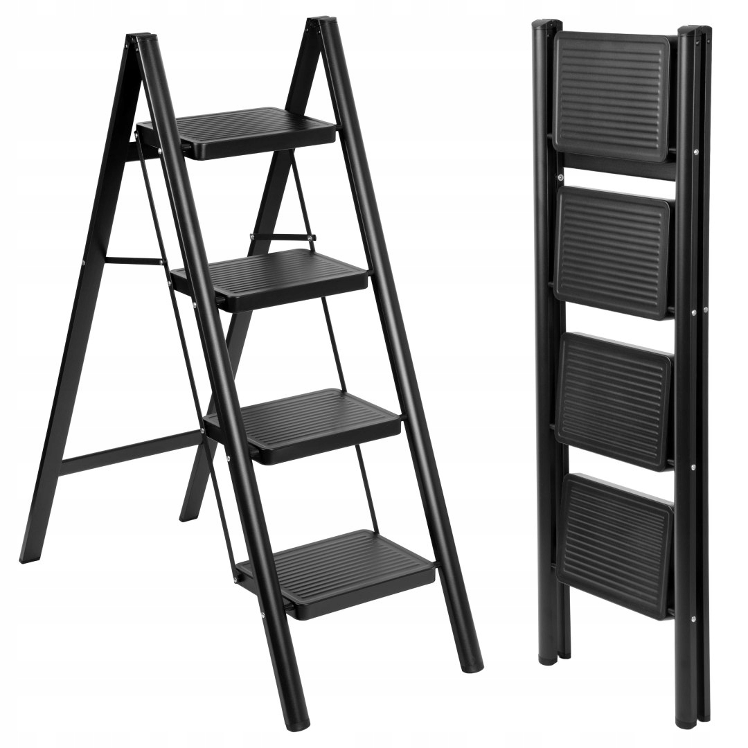 Skládací kovový žebřík Easystep 4 stupně