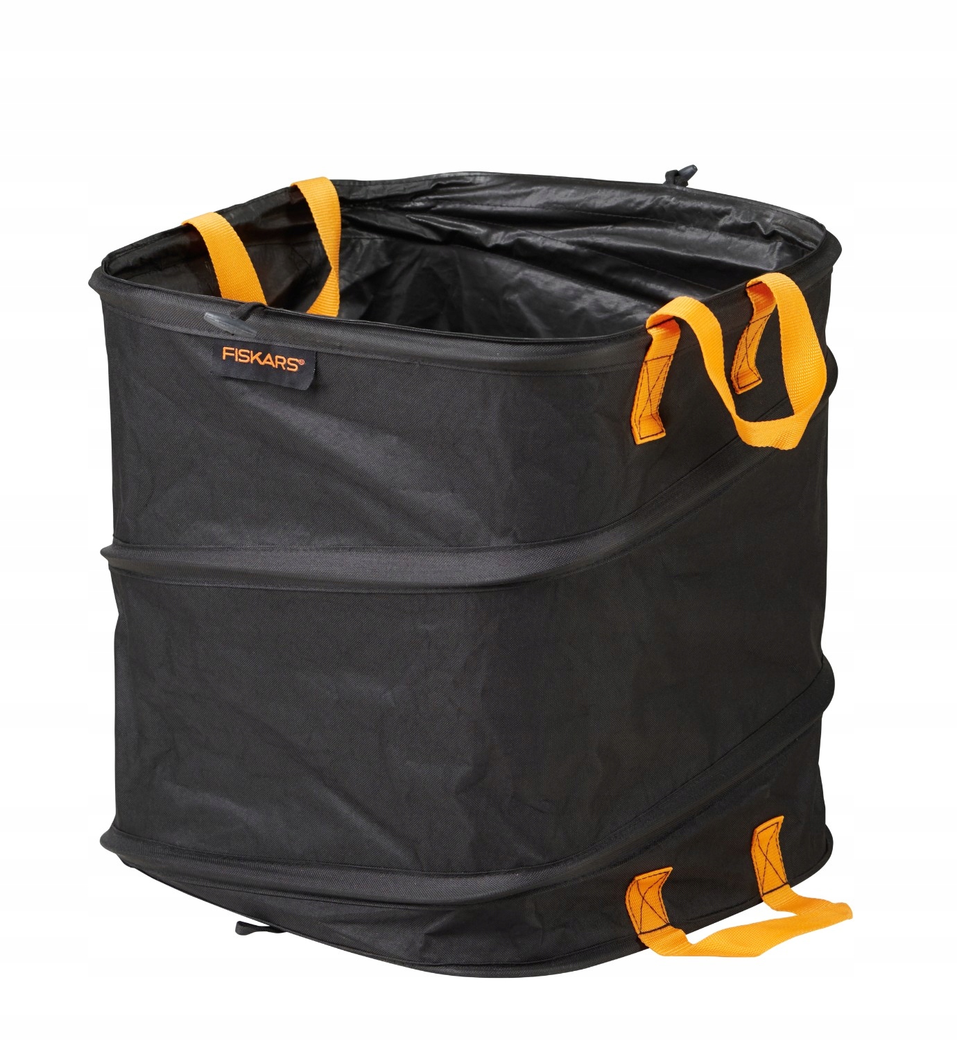 Fiskars Solid Popup Zahradní skládací koš na listí, trávu, odpadky, pytel 73L